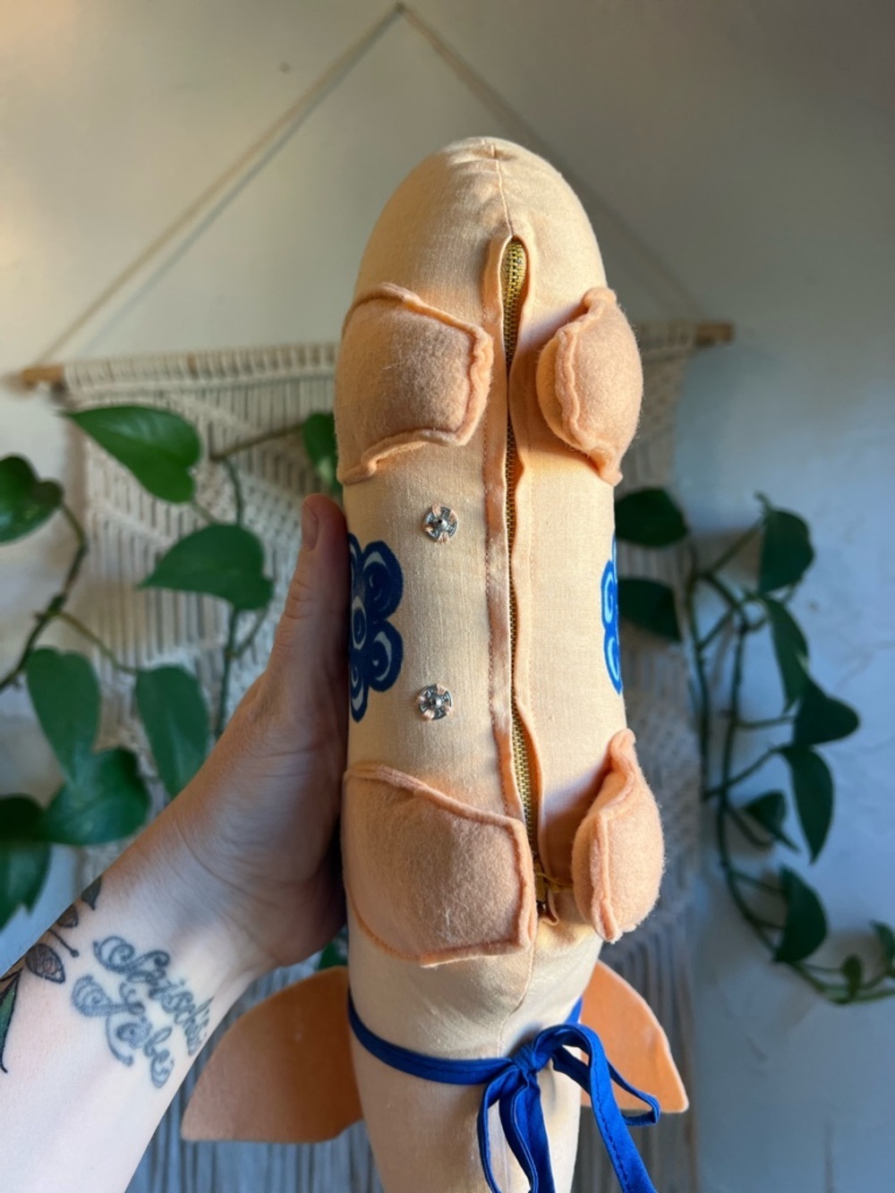 Vintage Mama Pig Plush with Baby Piglets Inside Zipper Belly Cottagecore Toy - Picture 4 of 11